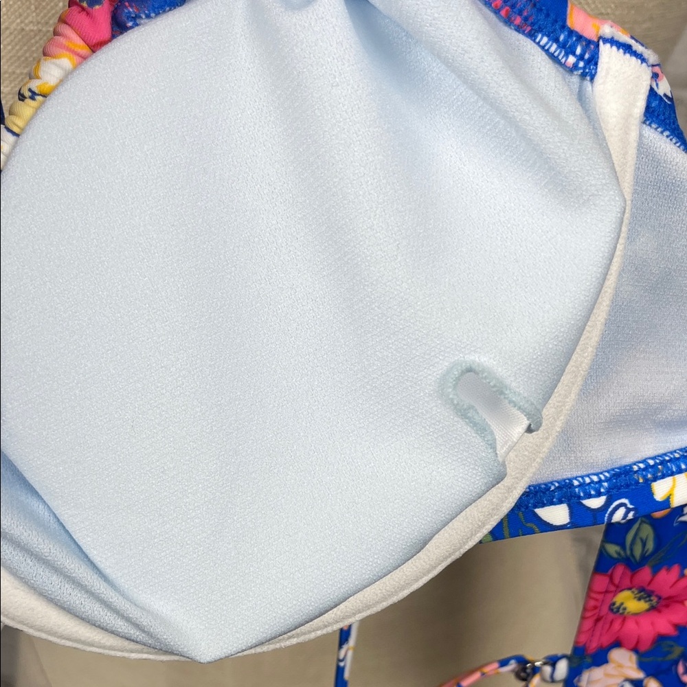Cupshe Floral Blue Bikini Set - Picture 10 of 11